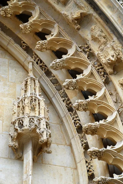 Detalhe da igreja (Igreja de St. Leonard, Honfleur, França — Fotografia de Stock