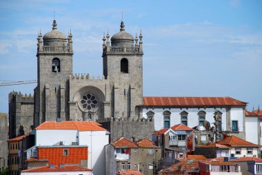 Porto, Portekiz Se Cathedral havadan görünümü