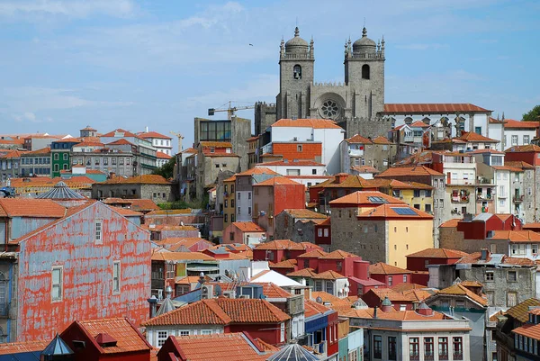 Vista aérea da Catedral de Se no Porto, Portugal — Fotografia de Stock
