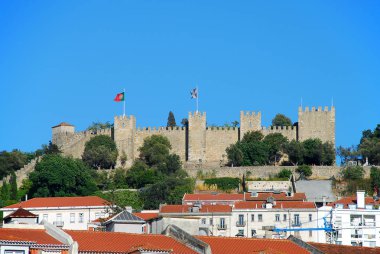 Sao Jorge Kalesi ve çevresi Castelo ve Mouraria, Lisbon, Portekiz