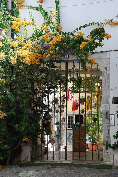 Typowy dom w Lizbonie, Portugalia, powiat: Alfama — Zdjęcie stockowe