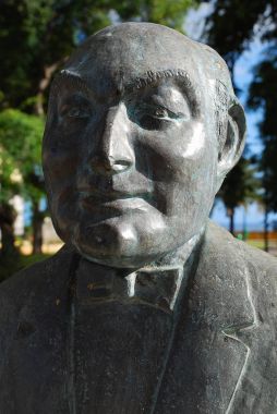 Soyut heykel, Funchal Madeira Adası üzerinde. Portekiz