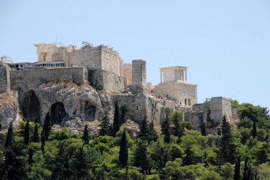 Görünümü girişinde Akropolis, Atina, Yunanistan