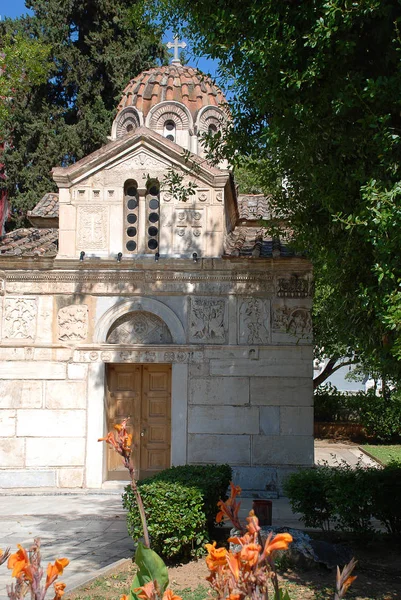 신성한 사도, 아고라, 아테네, 그리스의 교회 — 스톡 사진