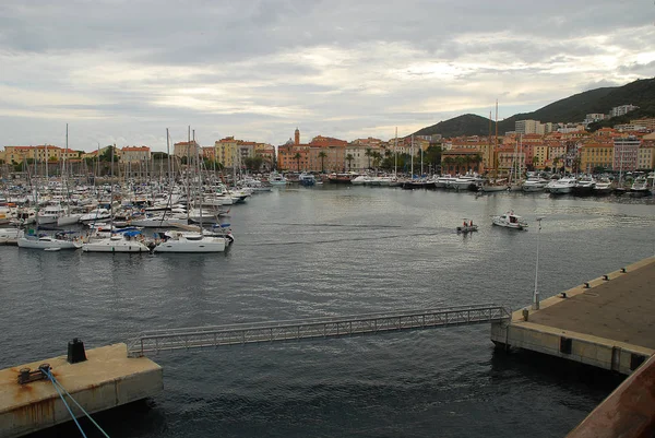 Hamnen i Ajaccio, Korsika, Frankrike — Stockfoto