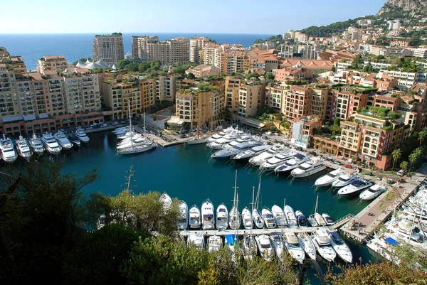 Panoramic view of Fontvieille, Monaco — Stock Photo, Image