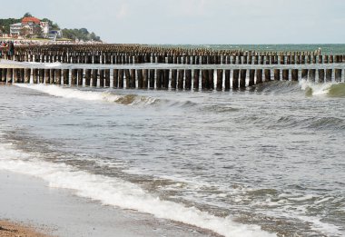 Sahil koruma, Baltık Denizi (Kuehlungsborn, Almanya): groynes