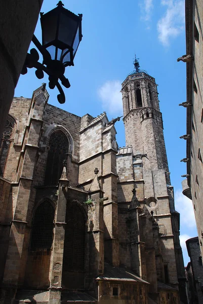 Torre de la Catedral de Barcelona, Barcelona, España — Foto de Stock