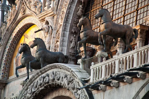 Venice, Italy: The Basilica of St Mark's, facade ロイヤリティフリーのストック画像