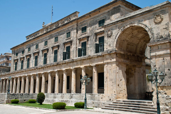 Корфу, Греция: Дворец Святого Михаила и Святого Георгия
