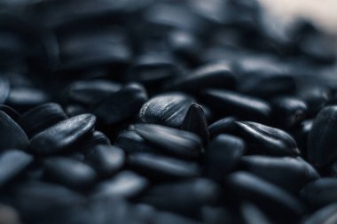 Tohum tahıl makro ile arka plan bulanık.