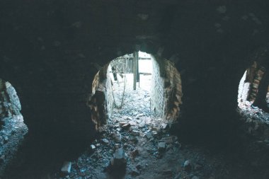 Tuğla tüneller eski bir tuğla fabrikası.