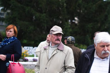 2 Ekim 2017 Cherkasy Bölgesi Ukraynalı kasabasında protesto eylemi