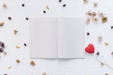 Natürmort kavramı St. Valentine's gün mocap için.