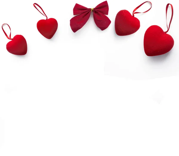 Mocap srdce na bílém podkladu. Izolát den svatého Valentýna — Stock fotografie