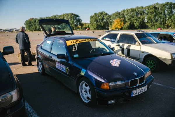 Rally on production cars on October 10, 2018 in the city of Cherkasy, Ukraine. Free entrance — Stock Photo, Image