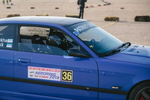 Rally on production cars on October 10, 2018 in the city of Cherkasy, Ukraine. Free entrance — Stock Photo, Image