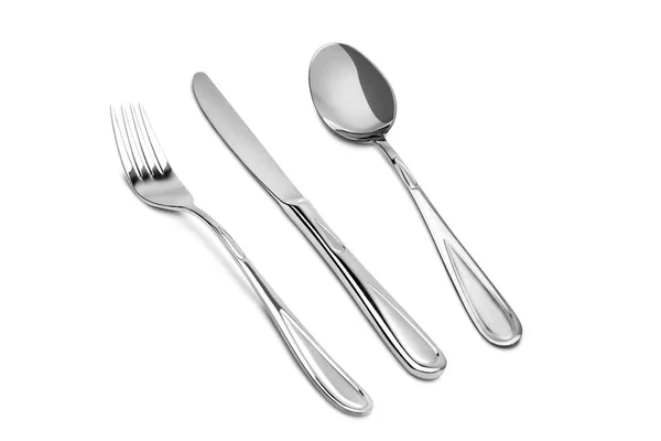 Cutlery isolated on white background — Stock Photo, Image