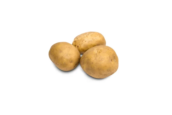 Färsk potatis isolerad på vit bakgrund — Stockfoto