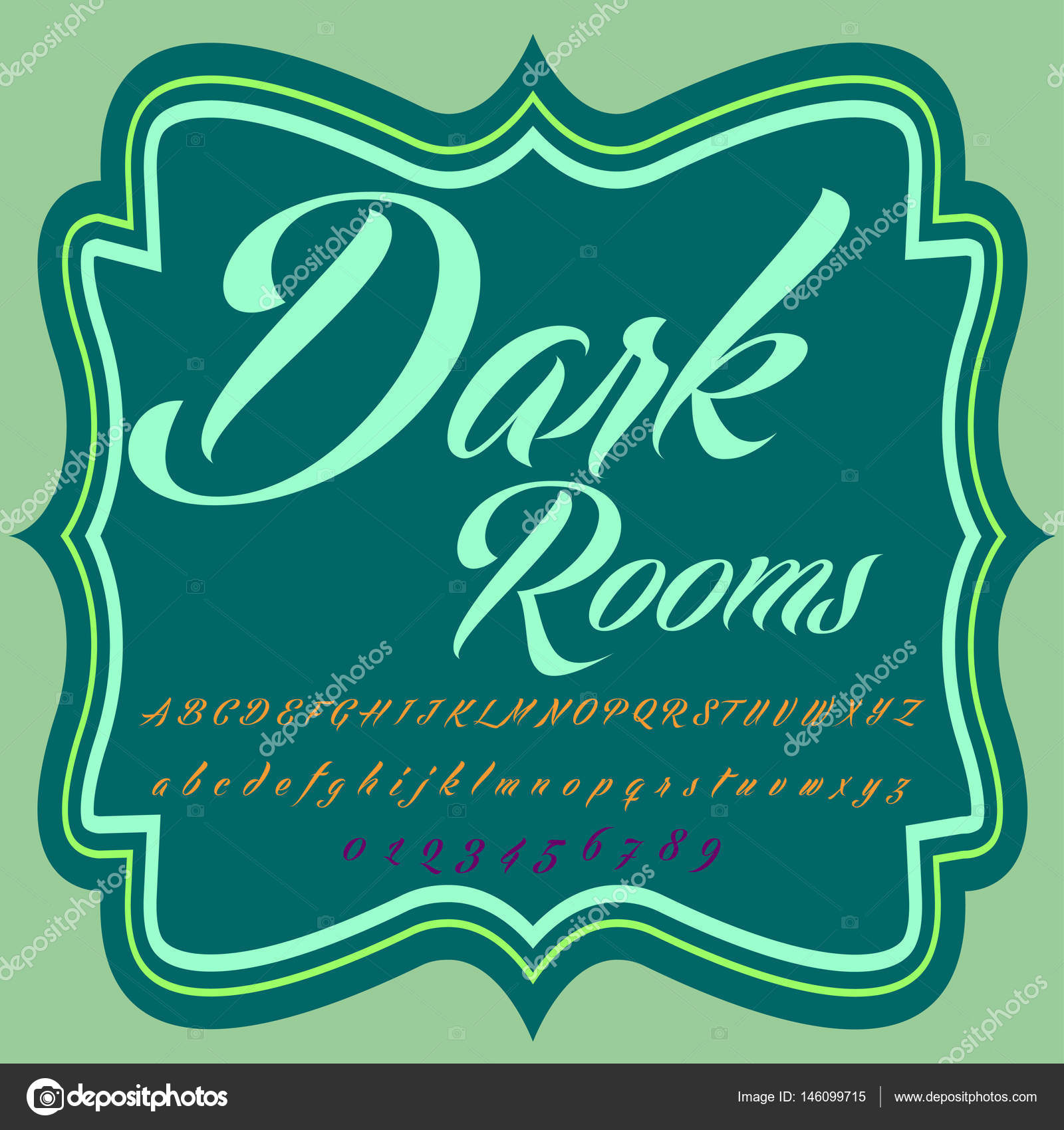Script Font tipografía cuartos oscuros script vintage font Vector ... Script Font tipografía cuartos oscuros script vintage font Vector ...