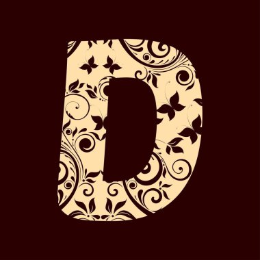 çiçek yazı tipi yazı alfabesi