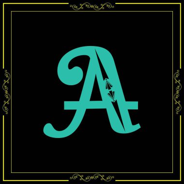 ONT alfabe yazı vektör