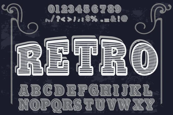 Fuente Dibujado Mano Vector Script Ornamentos Caligráfico Tipo Alfabeto Vector — Vector de stock