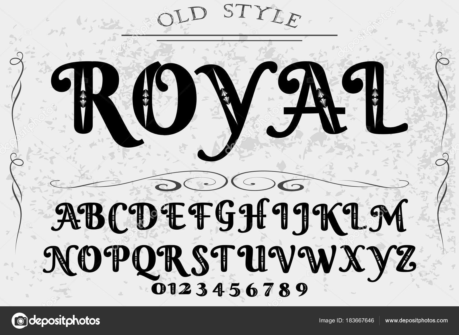 Download Vintage Font Handcrafted Vector Script Alphabet Design Handwritten Brush Retro Stock Vector C Elnara Balayeva 183667646 SVG Cut Files