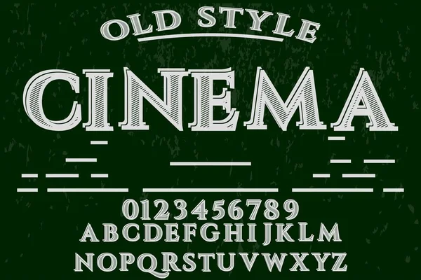 Vintage Font Alfabeto Vettoriale Artigianale Script Design Scritto Mano Pennello — Vettoriale Stock