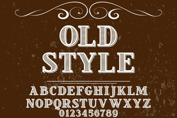 Vintage Font Alfabeto Vettoriale Artigianale Script Design Scritto Mano Pennello — Vettoriale Stock
