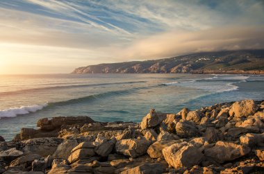 Guincho Plajı'nda deniz manzarası