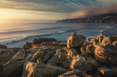 Guincho Plajı'nda deniz manzarası