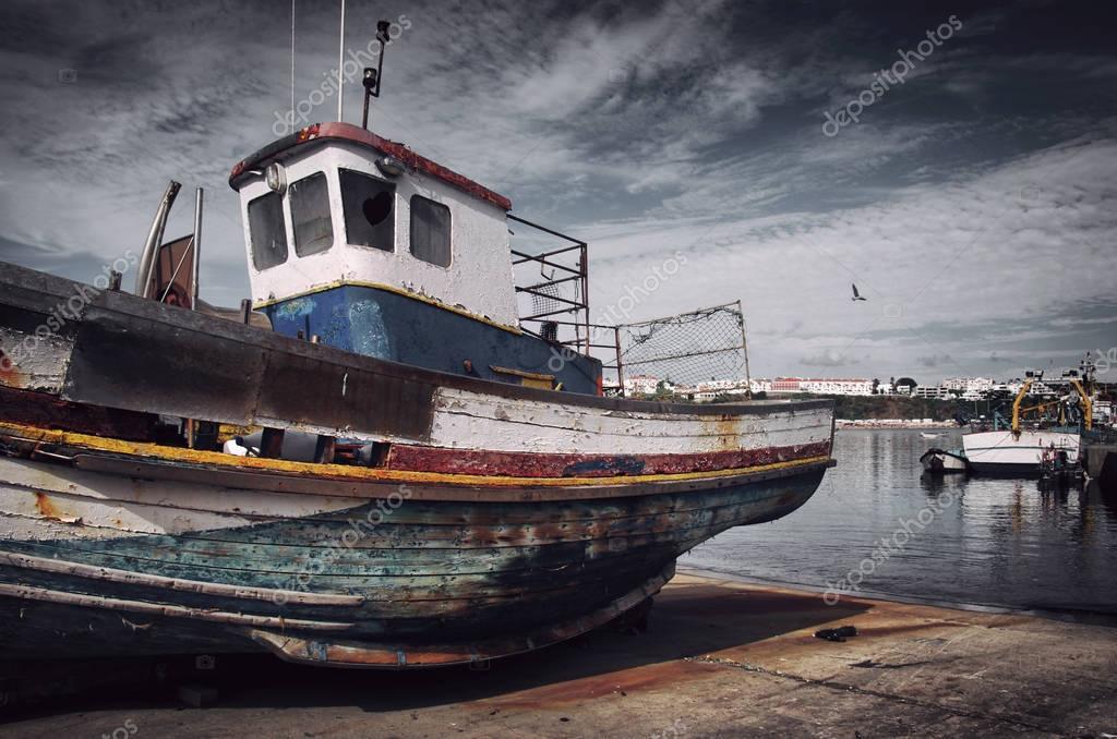 Old Fishing Boat — Stock Photo © ccaetano #130398826