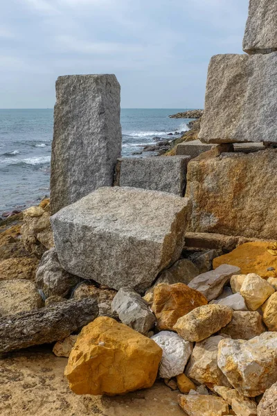 Montón de rocas de granito pesado —  Fotos de Stock