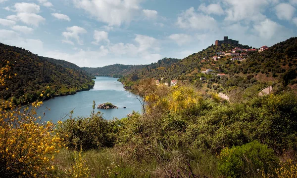Belver region with Tagus river — Stock Photo, Image