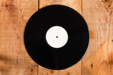 Vintage Vinil etiket ile