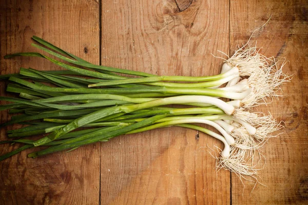 Frisk och grön garlics — Stockfoto