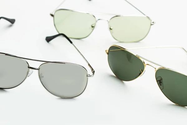 Metal Fashion Pilot Sunglasses — Stock Photo, Image