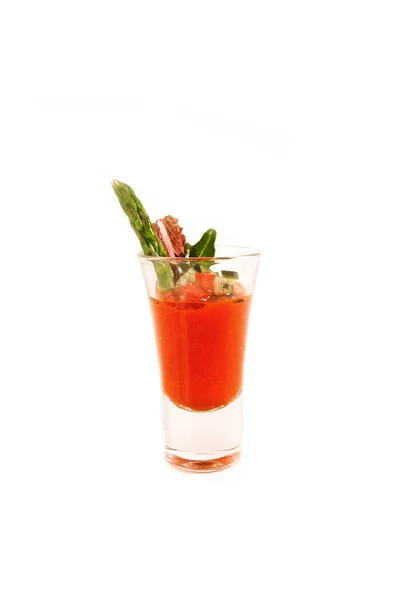 Bicchiere Gazpacho — Foto Stock