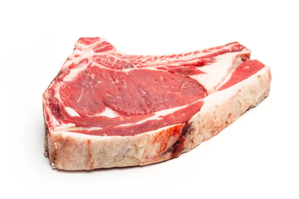 Kalbssteak Isoliert Auf Weißem Hintergrund — Stockfoto