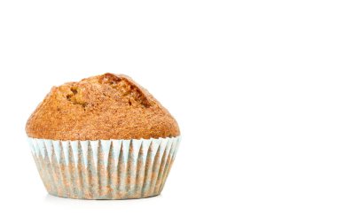 Beyaz arka planda yakın plan görüntüsü olan bir topkek.