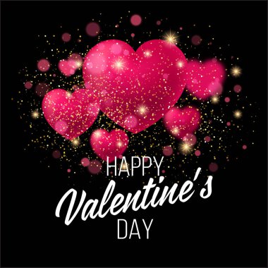 Parlak Sevgililer günü arka plan. Vektör