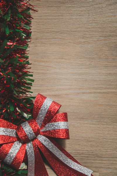 Noel arka planda ahşap