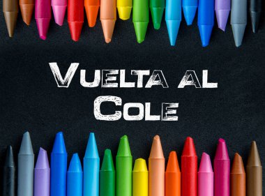 Arka plan boya kalemi ile