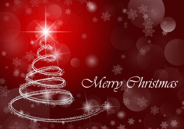 Ağaç ile neşeli Noel duvar kağıdı