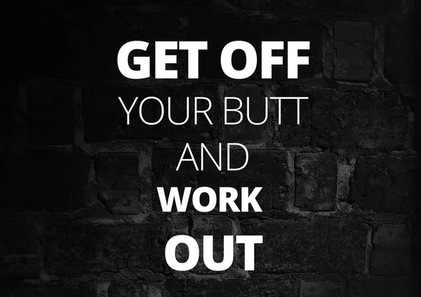 Fitness motivation quotes fot better workout — Stock Photo, Image