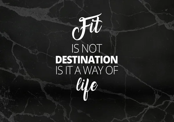 Fitness motivation citat — Stockfoto