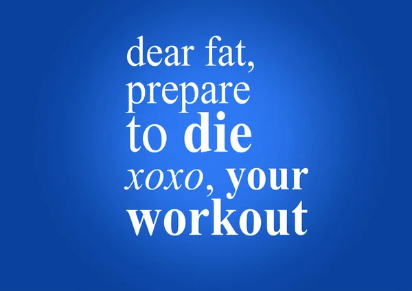 Motivação de fitness cita — Fotografia de Stock