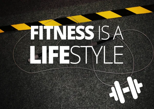 Fitness motivation citat — Stockfoto