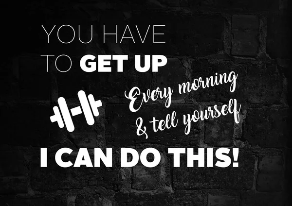 Fitness motivation quotes — Stock Photo, Image